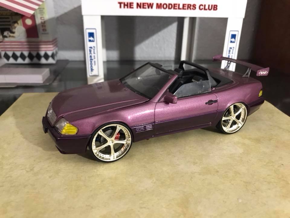 Here is my latest project,the Tamiya Mercedes SL 500 AMG in black