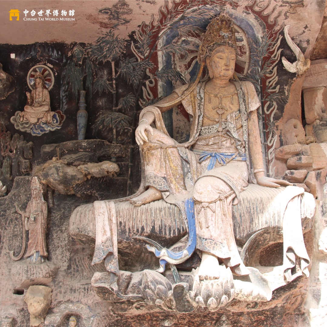 中台世界博物館- 北宋四川安岳毗盧洞第19窟水月觀音菩薩像圖片來源