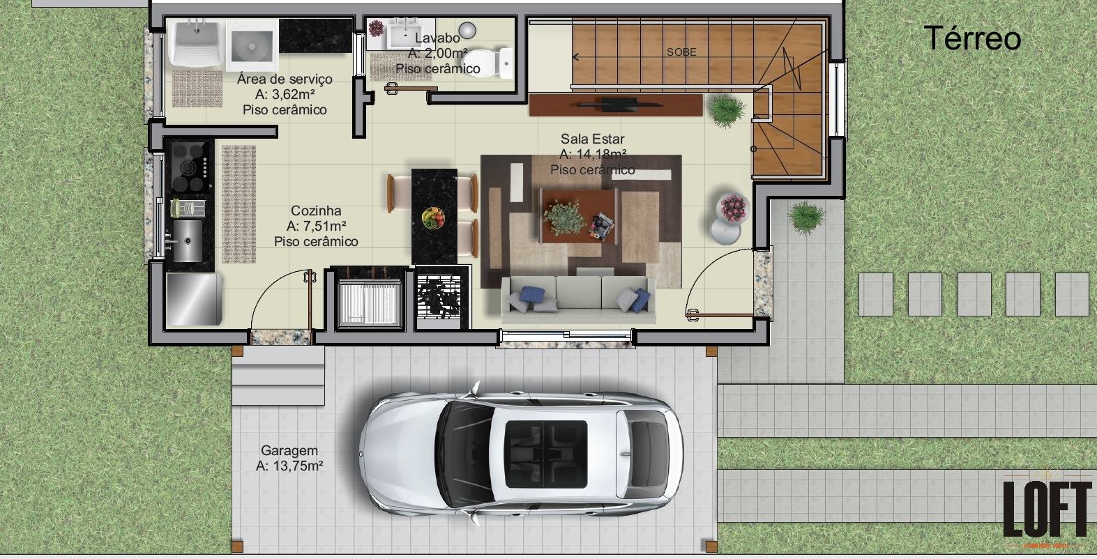 Residencial Poente - Zuffo Desenvolvimento - Planta Baixa do Térreo ...
