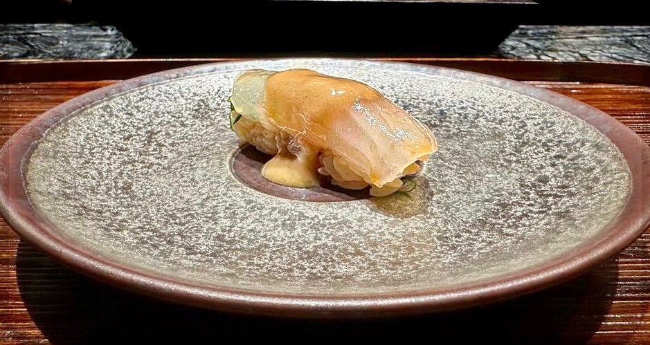 Sushi - The delicate flavour of kawahagi (filefish) is brought to life ...