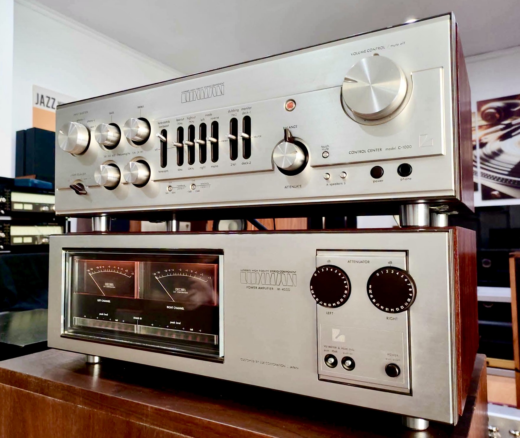 ラジオ・コンポ LUXMAN Luxman C-1000 and Luxman M-4000 JAZZ IOXLUNECONTEEX СОрткх Pueor