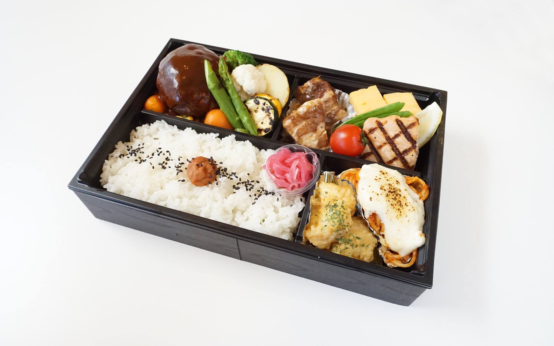 水戸プラザホテル テラスレストラン ローズ 洋風弁当 常陸牛入りハンバーグと味麗豚の角煮 2 000 お弁当 お弁当水戸 ホテルブランドをご自宅で 水戸 水戸プラザホテル テラスレストランローズ ローズ Mitoplazahotel シアワセを記憶するホテル 森の中の