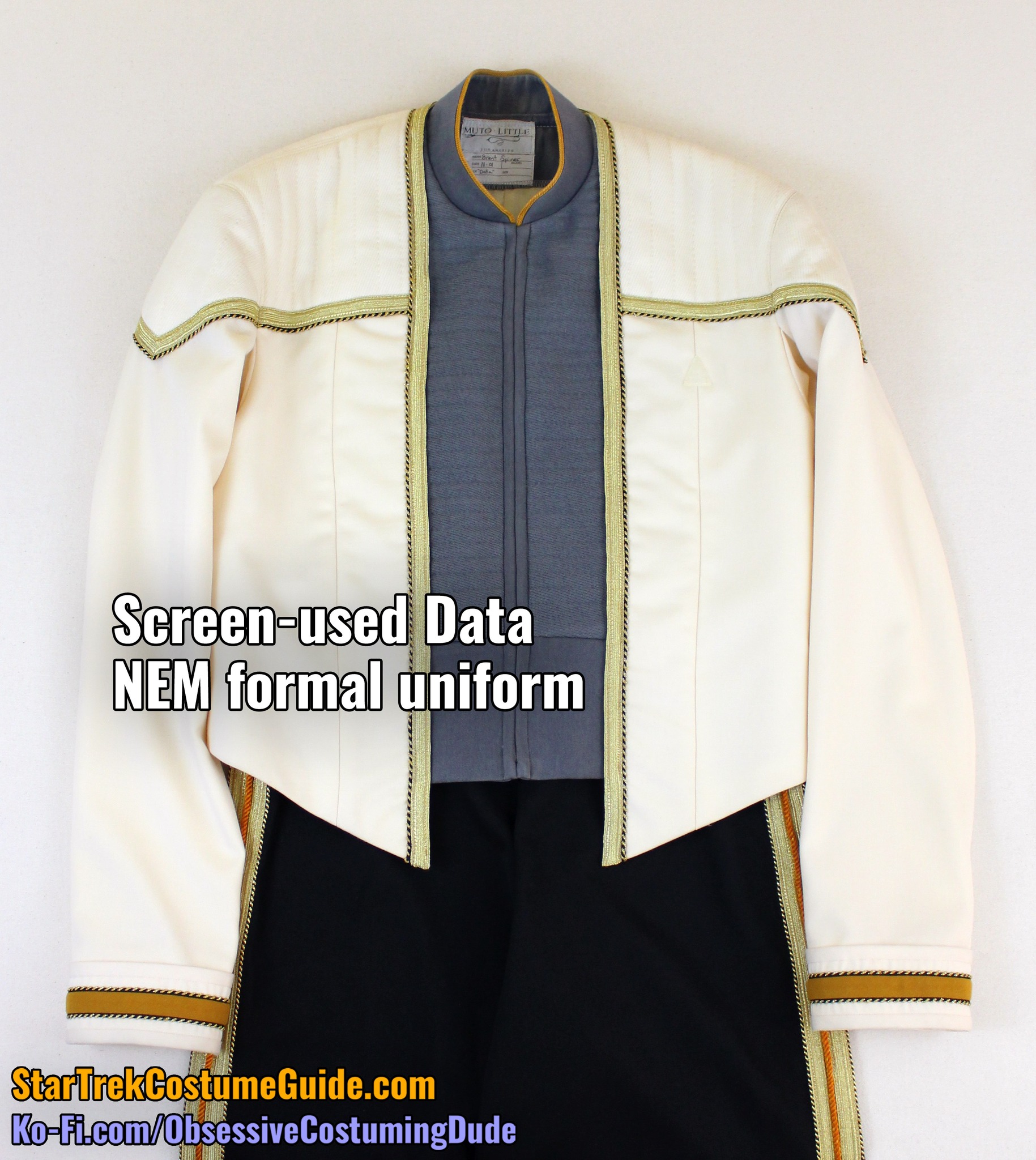 star trek formal dress Costume research trip, day 42! Another personal “holy grail” today … I documented and patterned this screen-used Data uniform from Nemesis! :D I have less than a week to get to all star trek uniforms