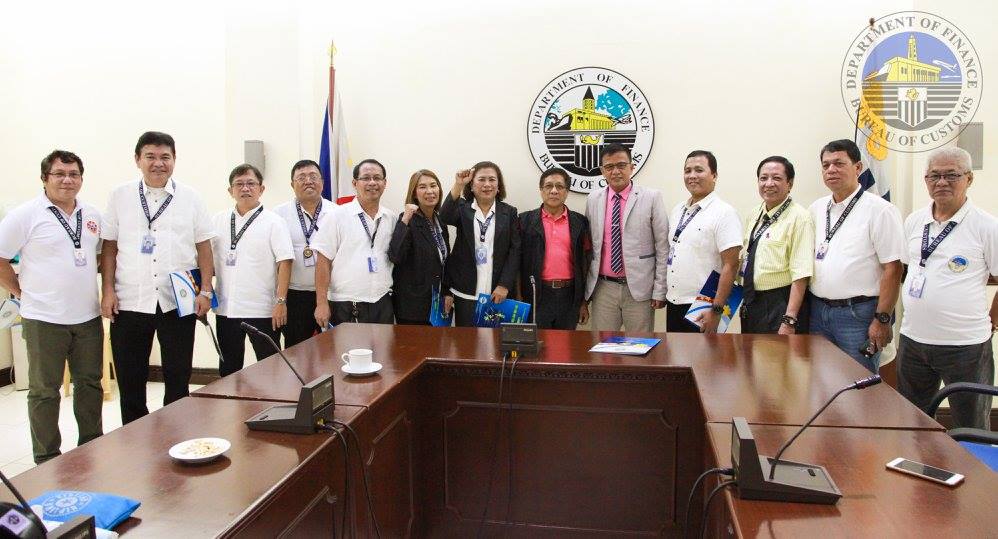 Bureau of Customs PH - Left to Right ( Dep. Sec. Gen. Jonathan T. Reyes ...