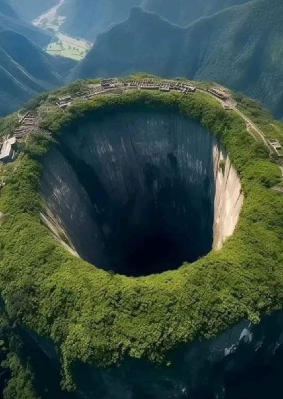 XIAOZHAI TIANKENG~WORLD'S LARGEST & DEEPEST SINKHOLE(662M DEEP