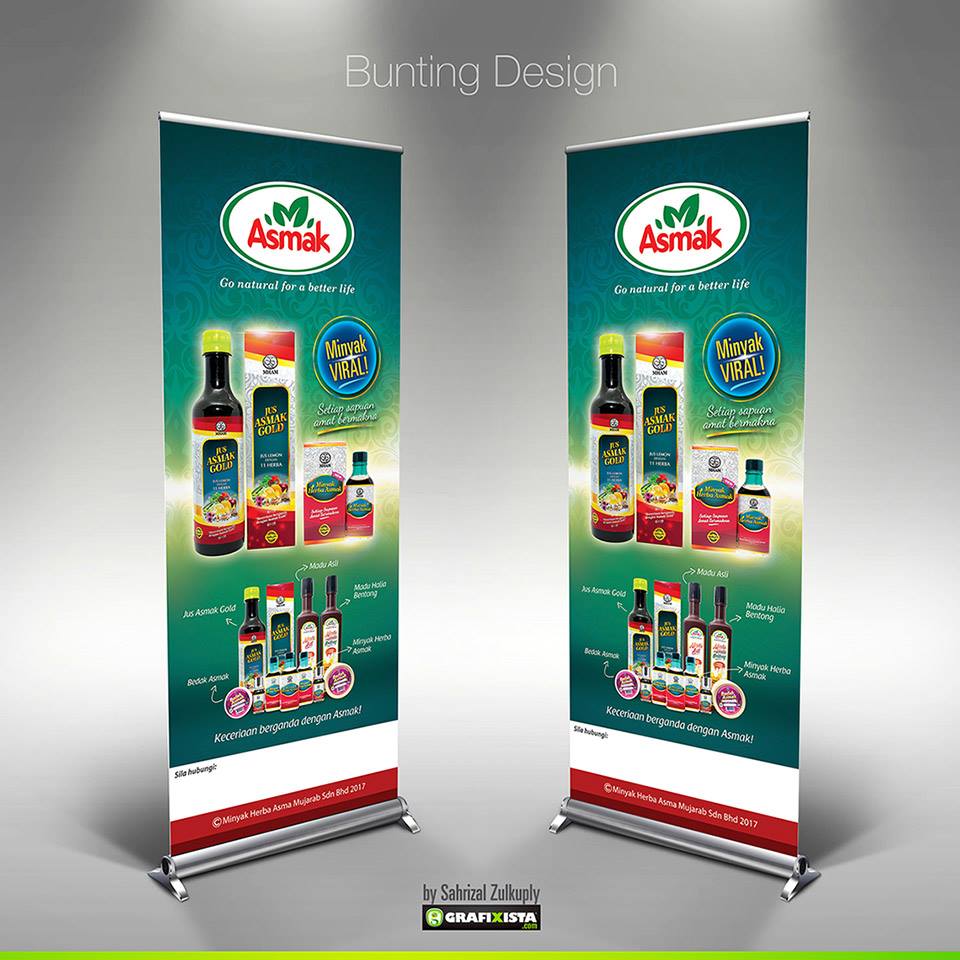 Grafixista Logo Design Bunting Vertical Banner Design Ini Nak Kongsi Design Bunting Vertical Banner Atau Gegantung Dalam Bahasa Malaysia Untuk Produk Asmak Direction Atau Lakaran Kasar Client Dah