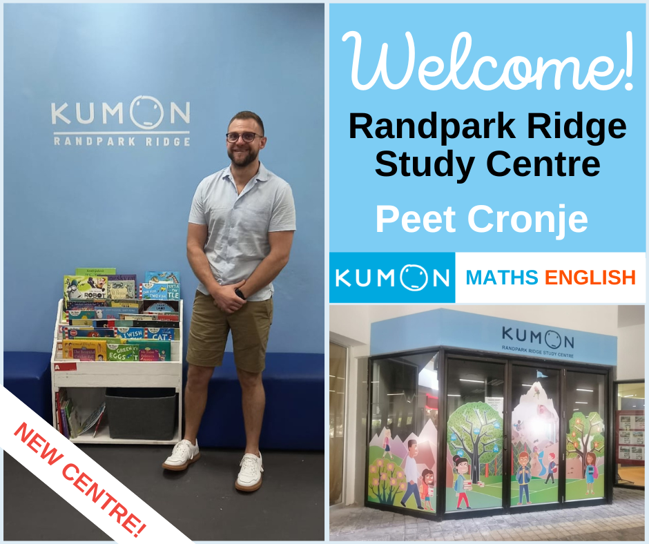 Kumon - New Centre Alert! We want to wish Peet Cronjé a warm welcome to ...