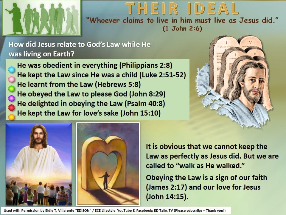 Bible - Jesus, Our Example Jesus Christ, the Son of God, lived the only ...