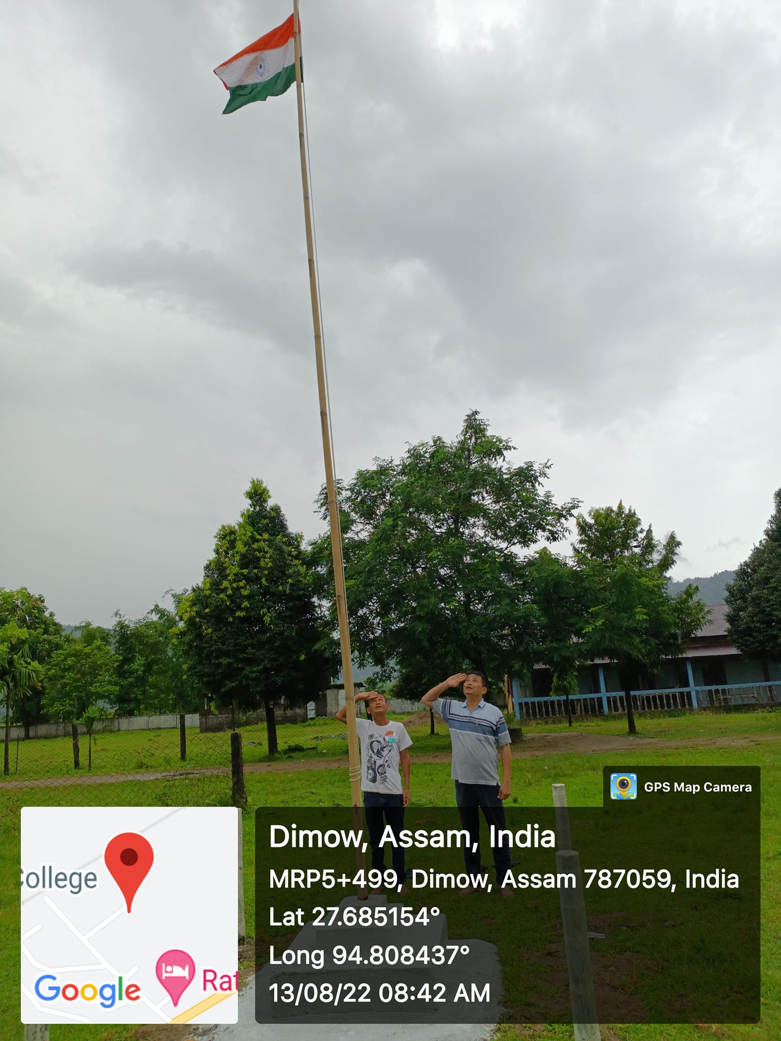 National flag displayed in... - Dimow Senior Seconday School