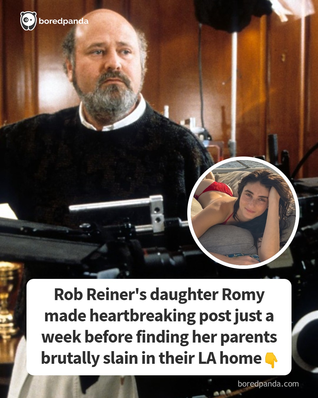Lady Panda - Rob Reiner's daughter Romy made Heartbreaking... | Facebook