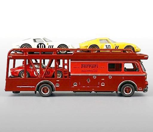 Fiat 642 Bartoletti Transporter Ferrari 250 GTO Hot Wheels Fiat