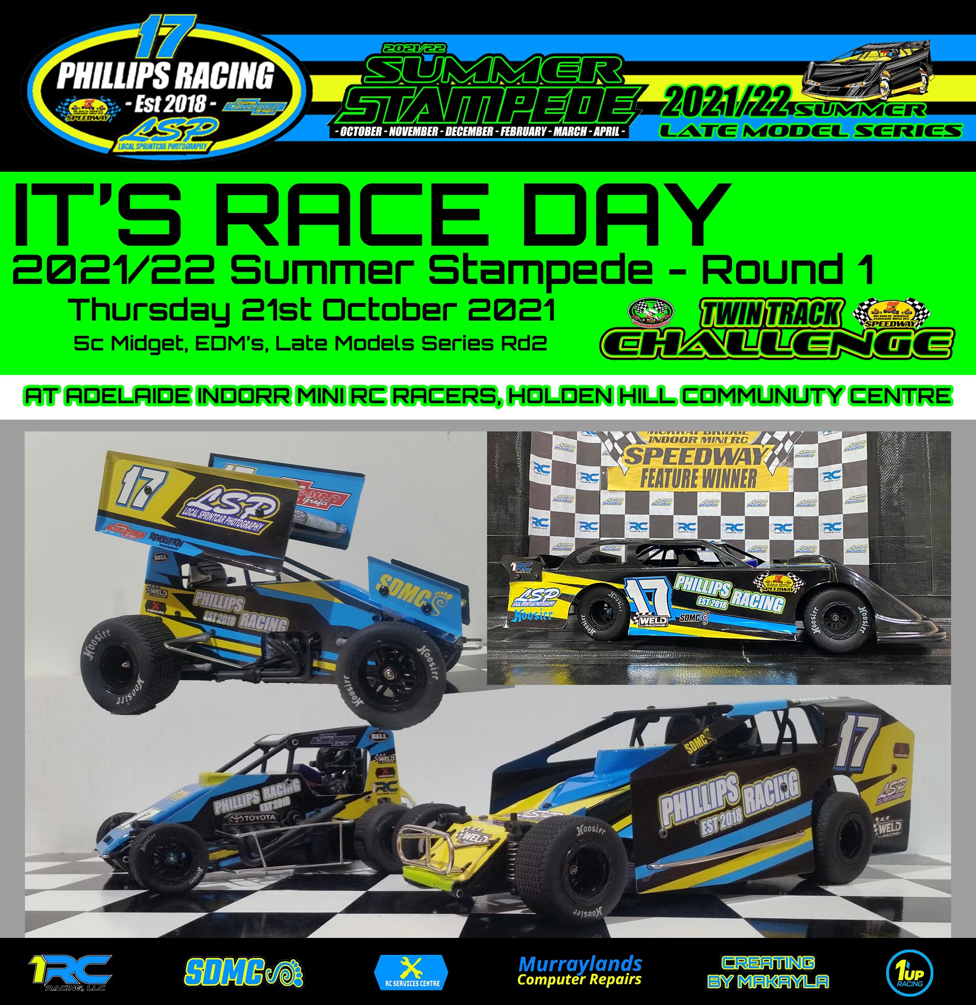 It's Race Day 2021/22... - Phillips Racing - 1RC 1/18 Scale