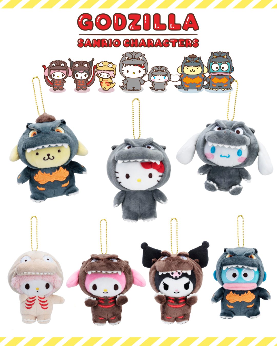 ROAR!! 🦖💖 GODZILLA × SANRIO CHARACTERS ✨ Coming Next Week