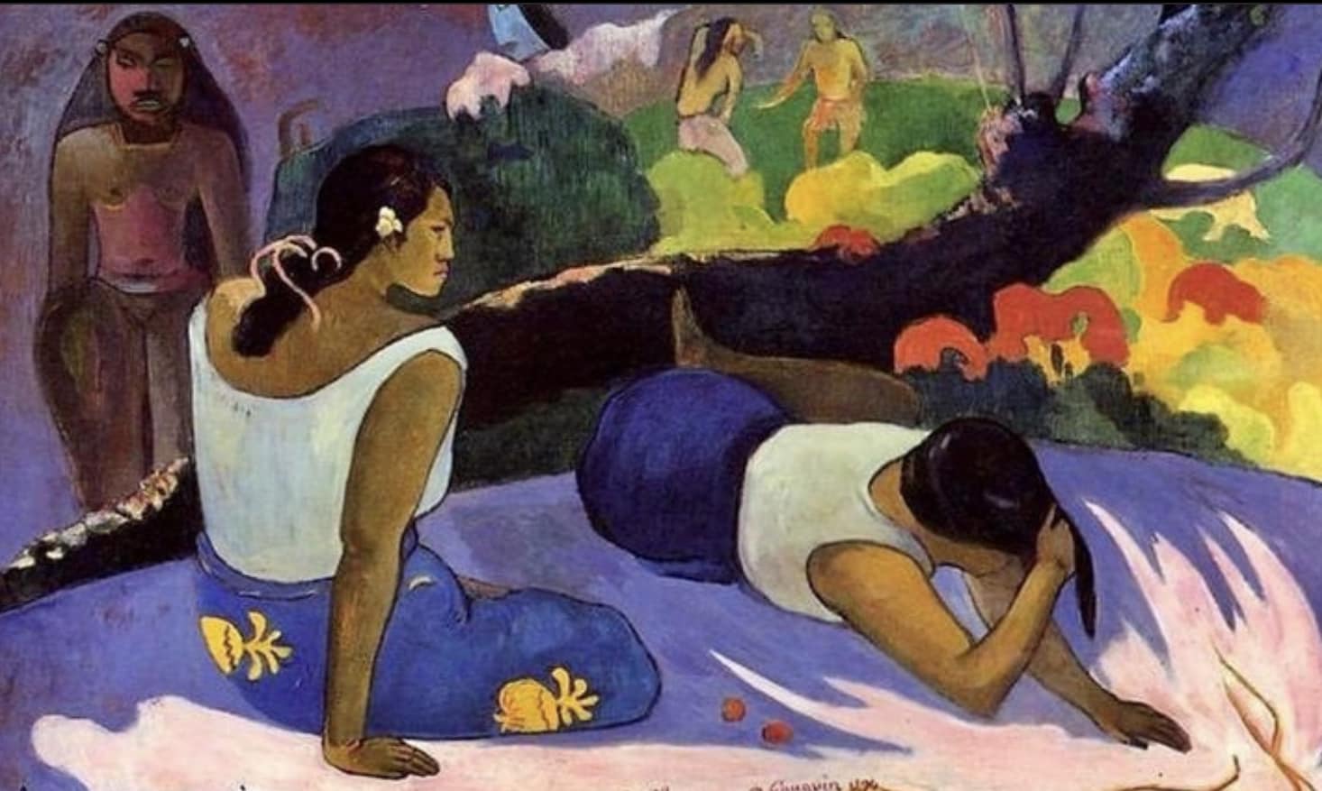 Paul Gauguin (1848–1903) Reclining Tahitian Women or The Amusement