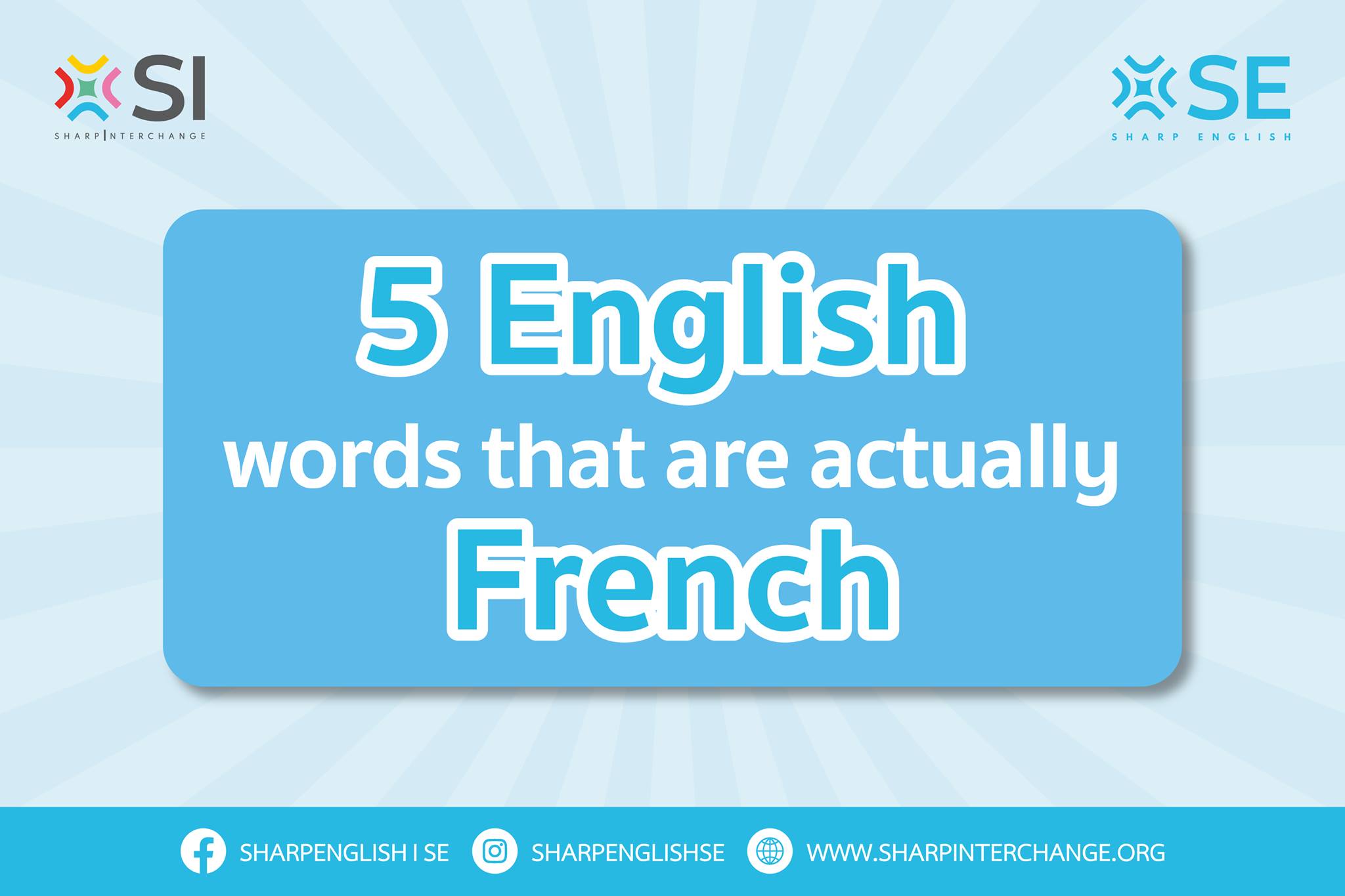 🌟 5 English words that are actually... - Sharp English l SE | Facebook