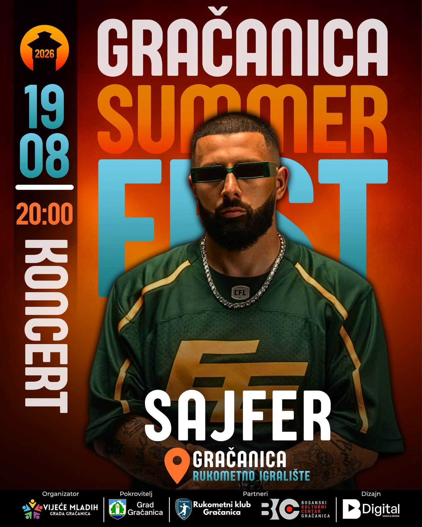 GRAČANICA SUMMER FEST 2026, u Gračanicu stižu Sajfer i Albino!