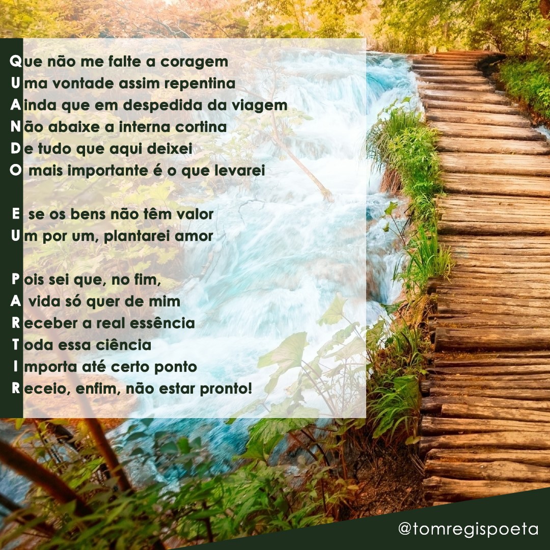 Tom Regis - Poesia #poesia #poema #literatura #pensamento #poeta # ...