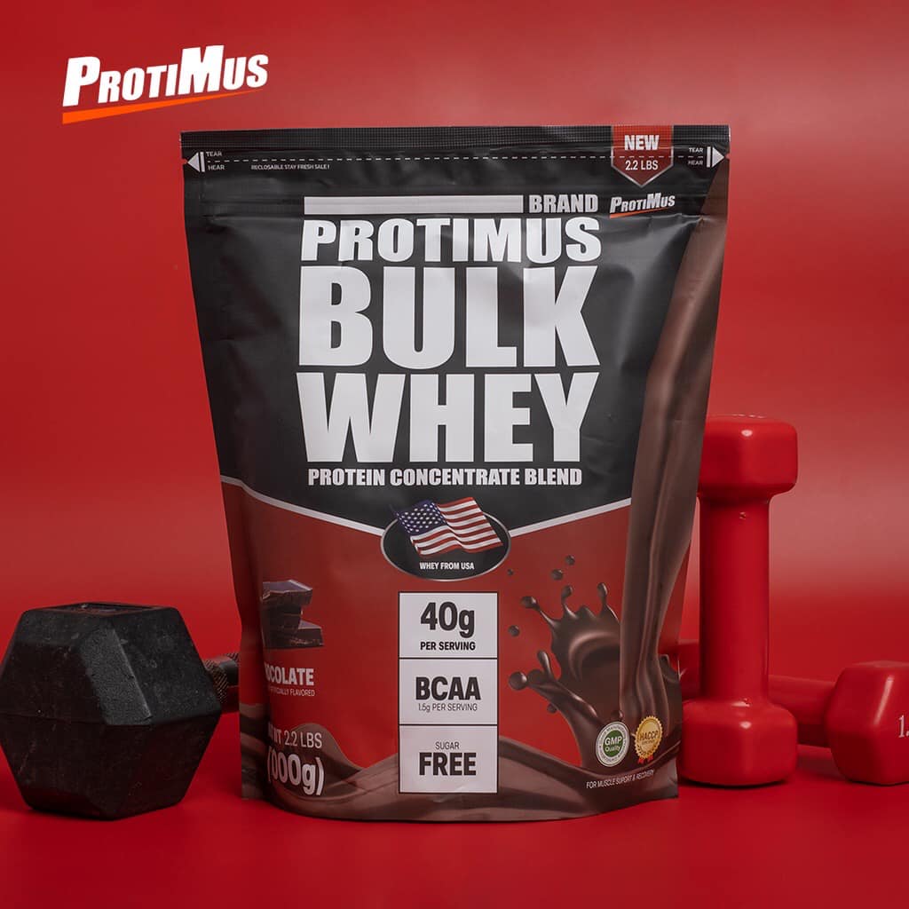PROTIMUS WHEY PROTEIN แบรนน้องใหม่ คุณภาพอัดแน่น รสช็อกโกแลตเข้มข้น ชง ...