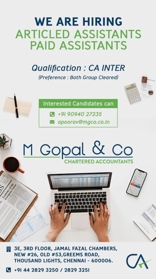 M. Gopal & Co, Chartered Accountants