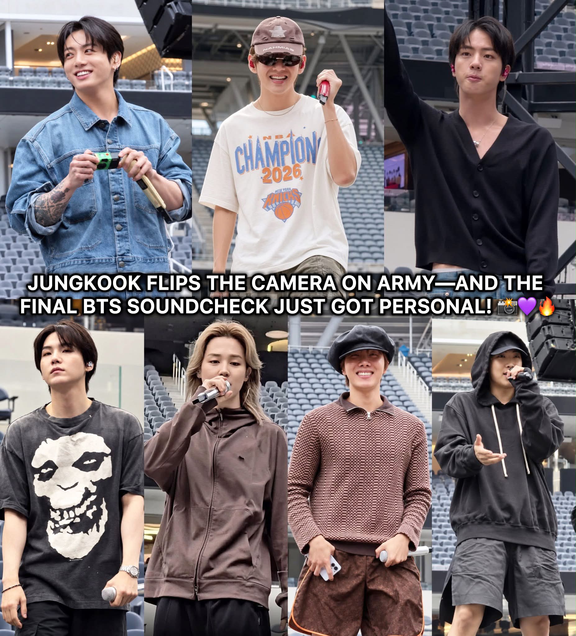 BTS's Jungkook makes final North American soundcheck personal in