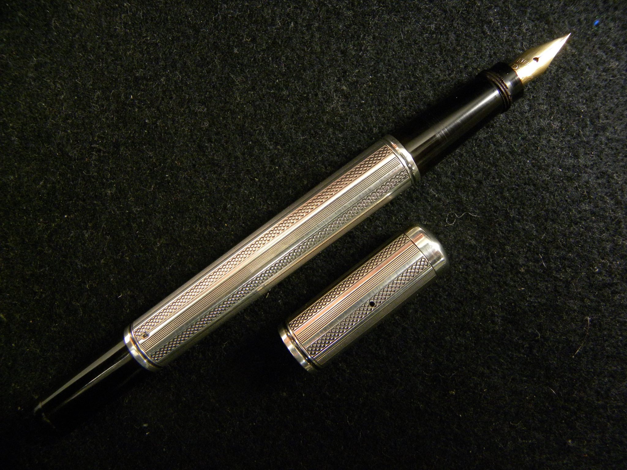 From the California Pen Show 2024, a fine silver Waterman's 412