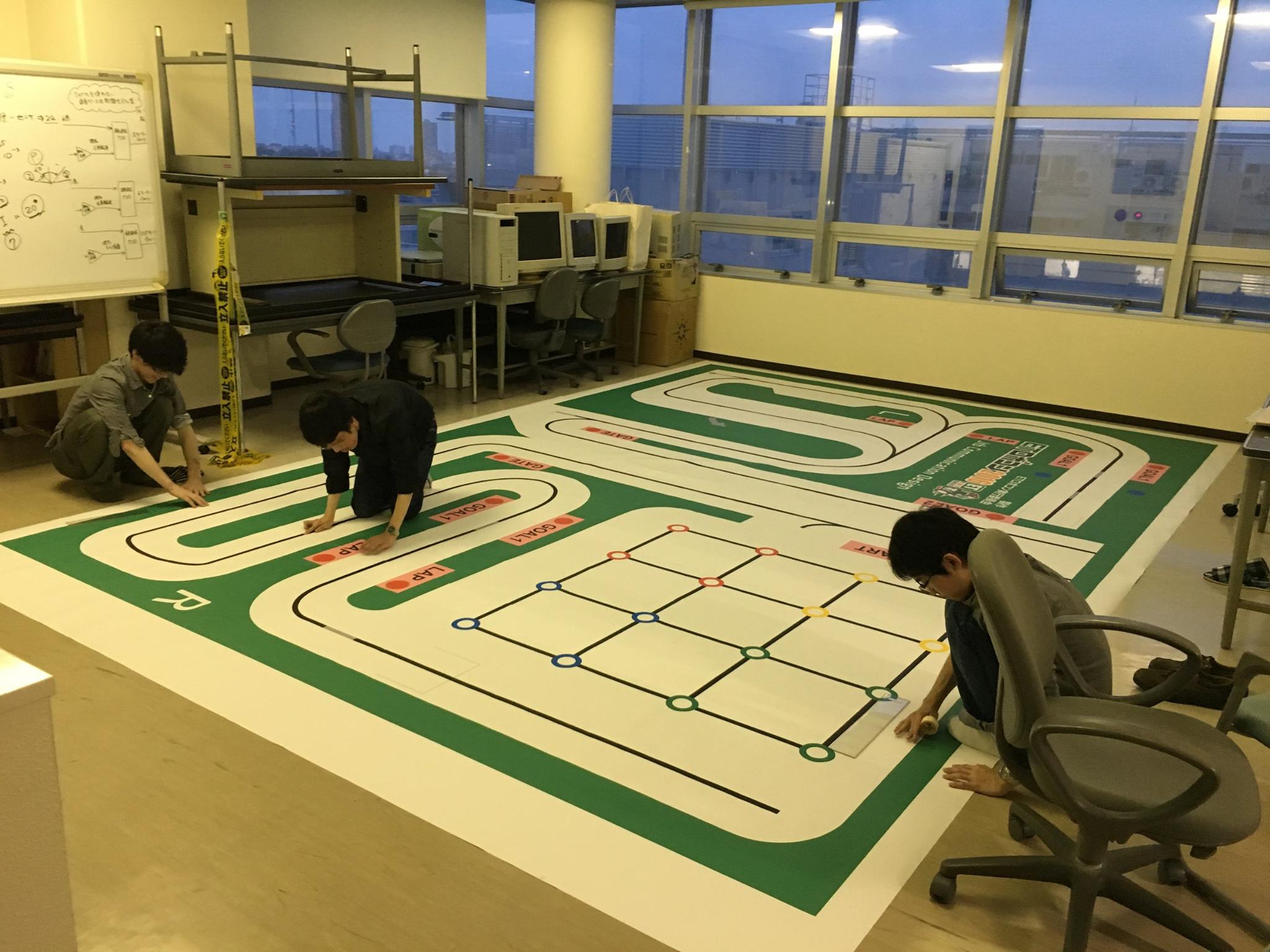 静岡大学 情報学部 塩見研究室 Etロボコン2016 コースできました しばらくぶりの更新です Facebook