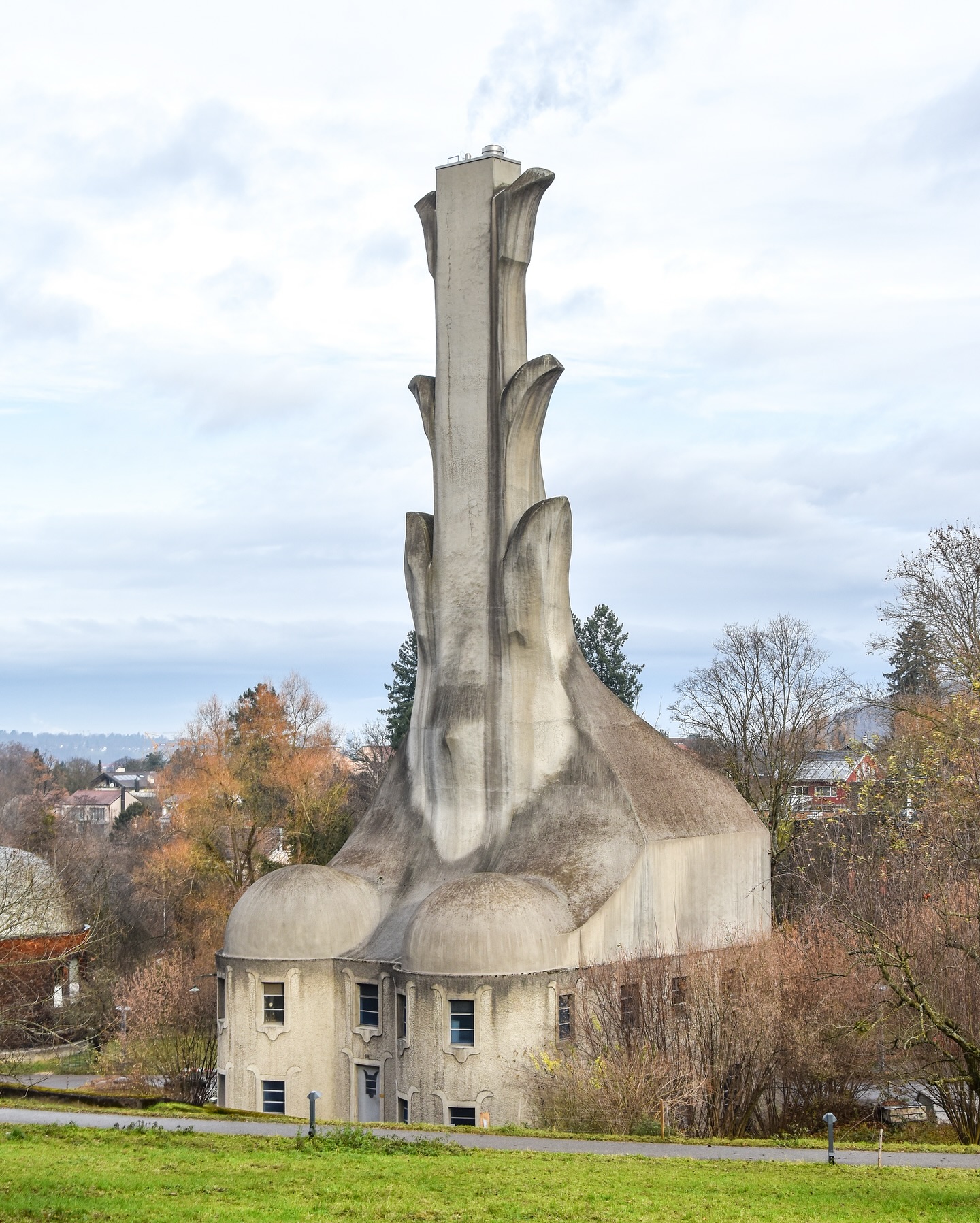 Heating Tower in Dornach, Switzerland, designed by Rudolf Steiner