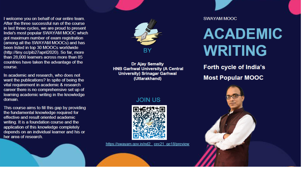 Dr - ****** FREE TO LEARN ONLINE COURSE ON GOVT. PLATFORM******** We ...