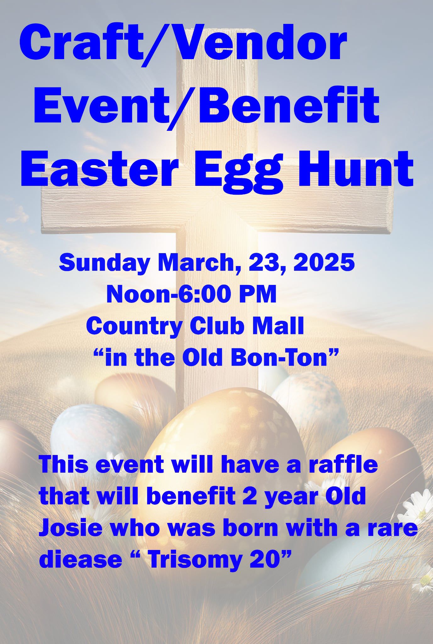 craft/Vendor/Benefit, Easter egg hunt