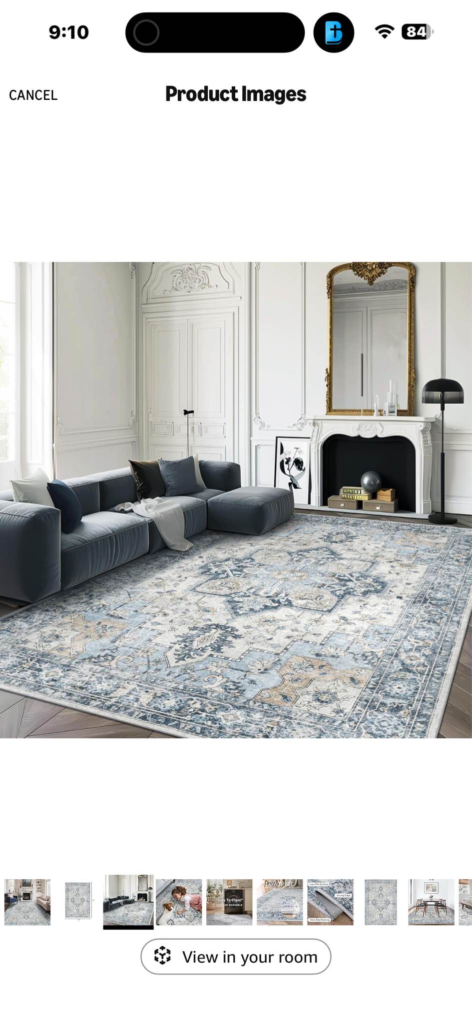 New GENIMO 9x12 Area Rugs for Living Room, Machine Washable Non Slip ...