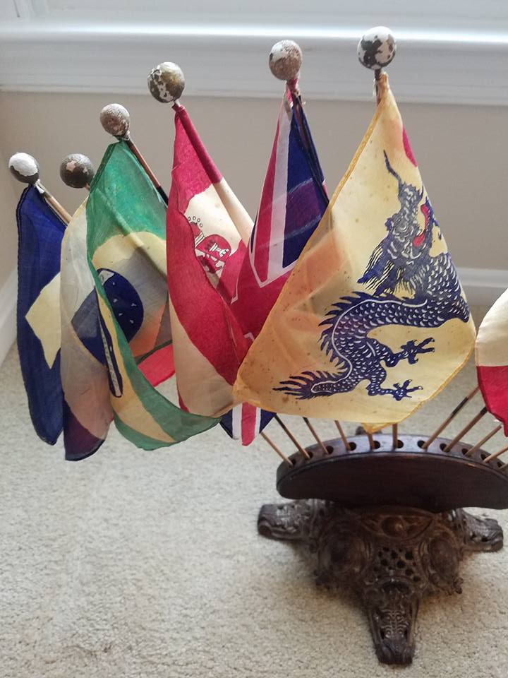 What are these antique flags from 1900-1910?