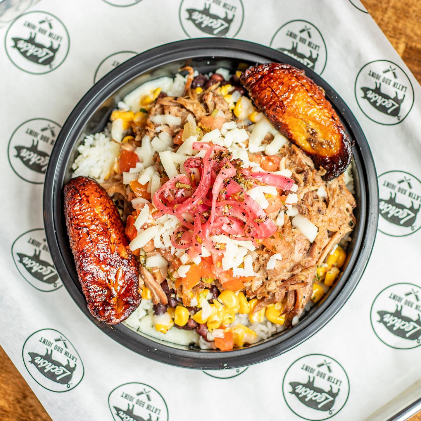 Best #ricebowls 🍚 in town! Only... - Lechon Latin BBQ & Bar