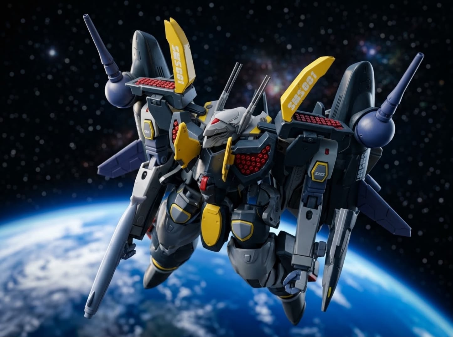 Armoured Valkyrie, armed and ready.” DX Chogokin VF-25S Armored