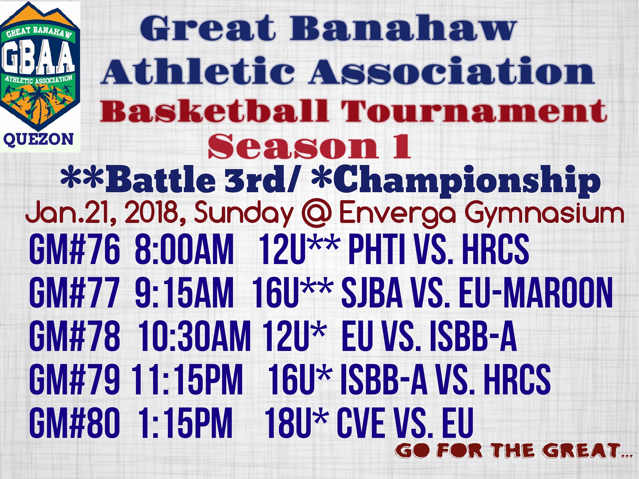 Battle... - Great Banahaw Athletic Association - GBAA Quezon | Facebook
