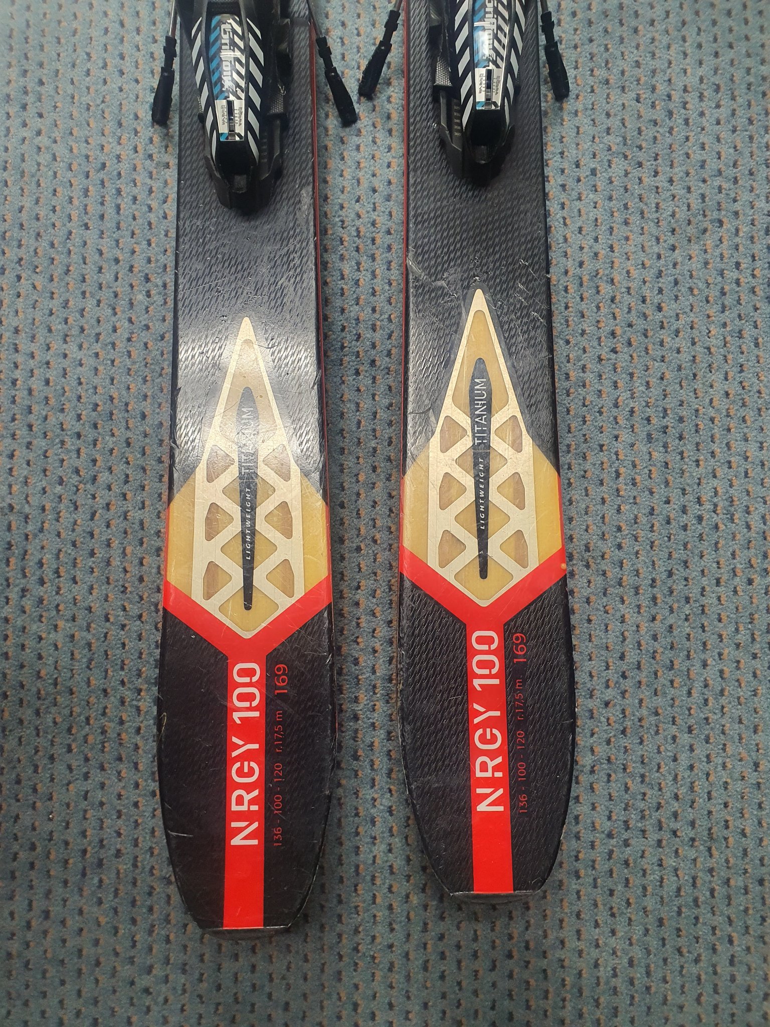 Nordica NRGY 100 169cm Skis with Marker Griffon Demo Bindings 