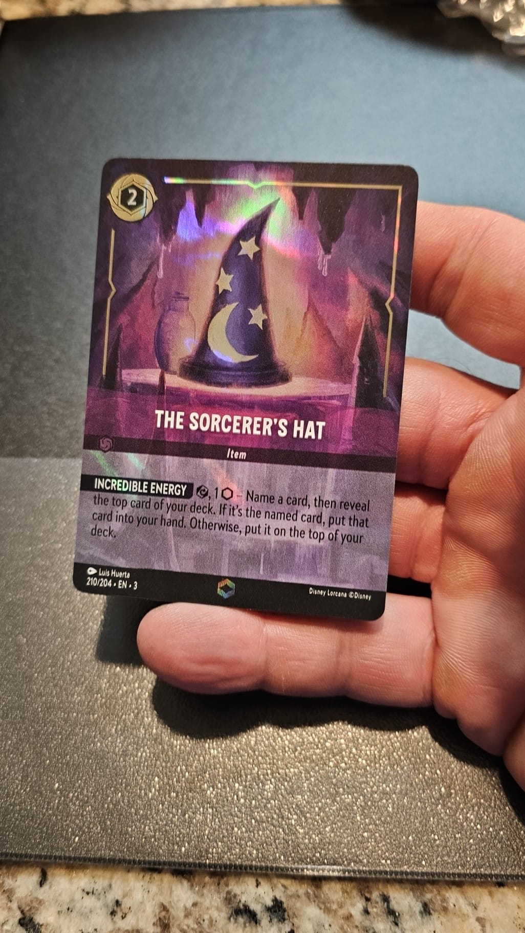 First Disney Lorcana enchanted card pull featuring Jessie
