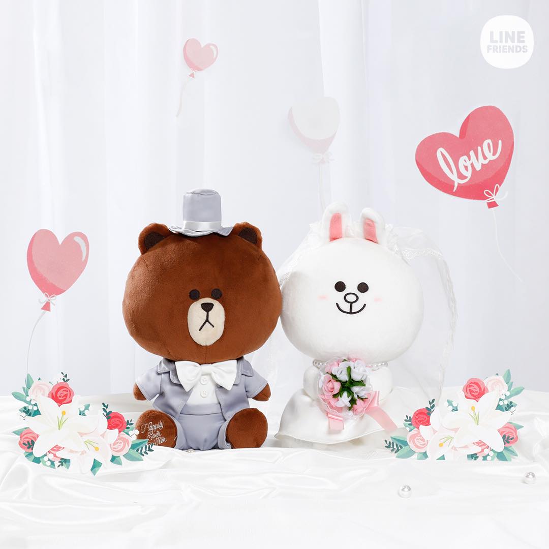 ブラウン&コニー ウェディングエディション　ラインフレンズ LINE - Happy Wedding Day~💕 BROWN & CONY Wedding Edition