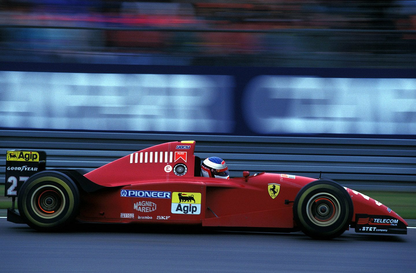 Jean Alesi in a Ferrari 412T
