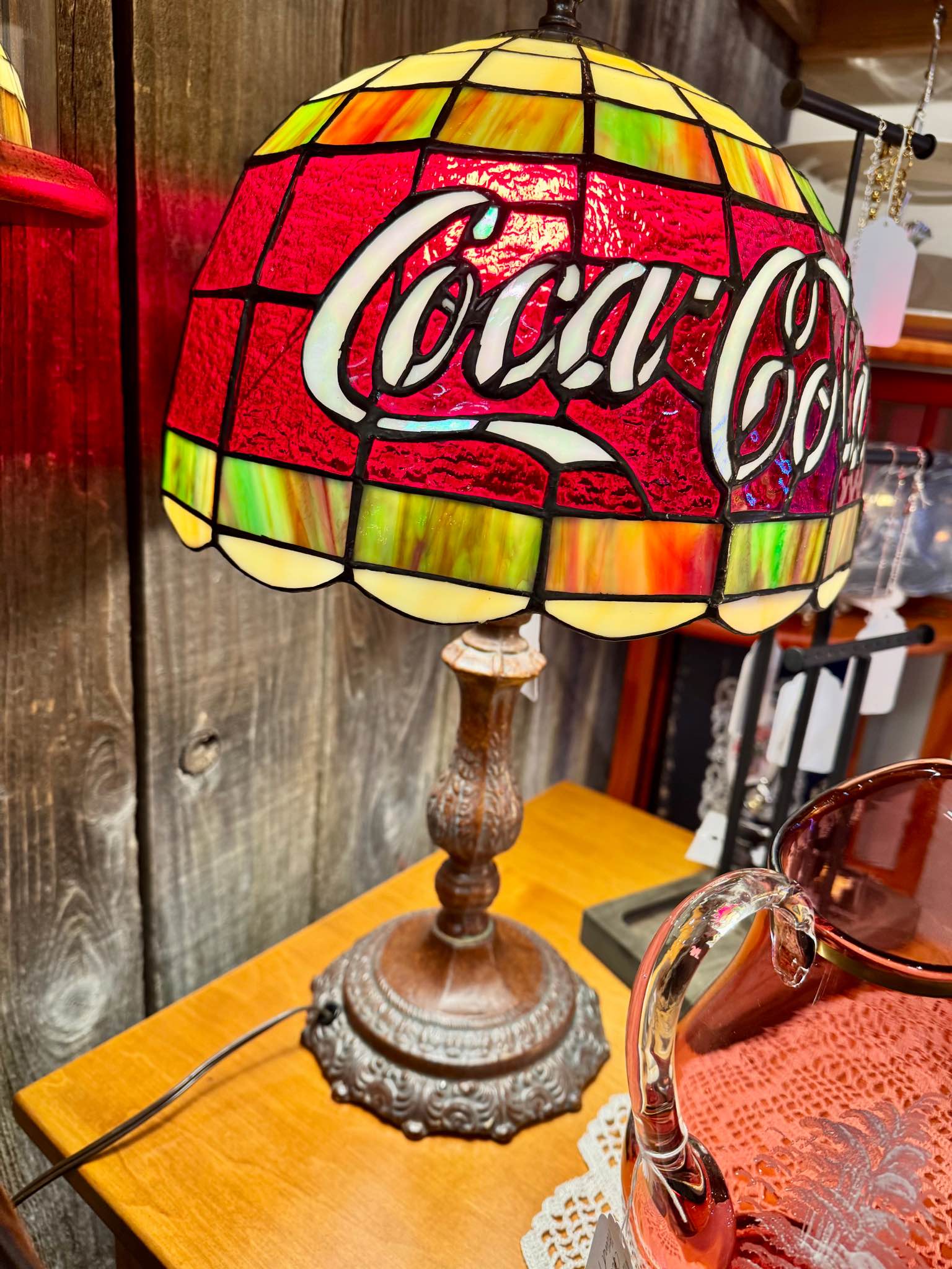 Coca Cola Tiffany Lampnull