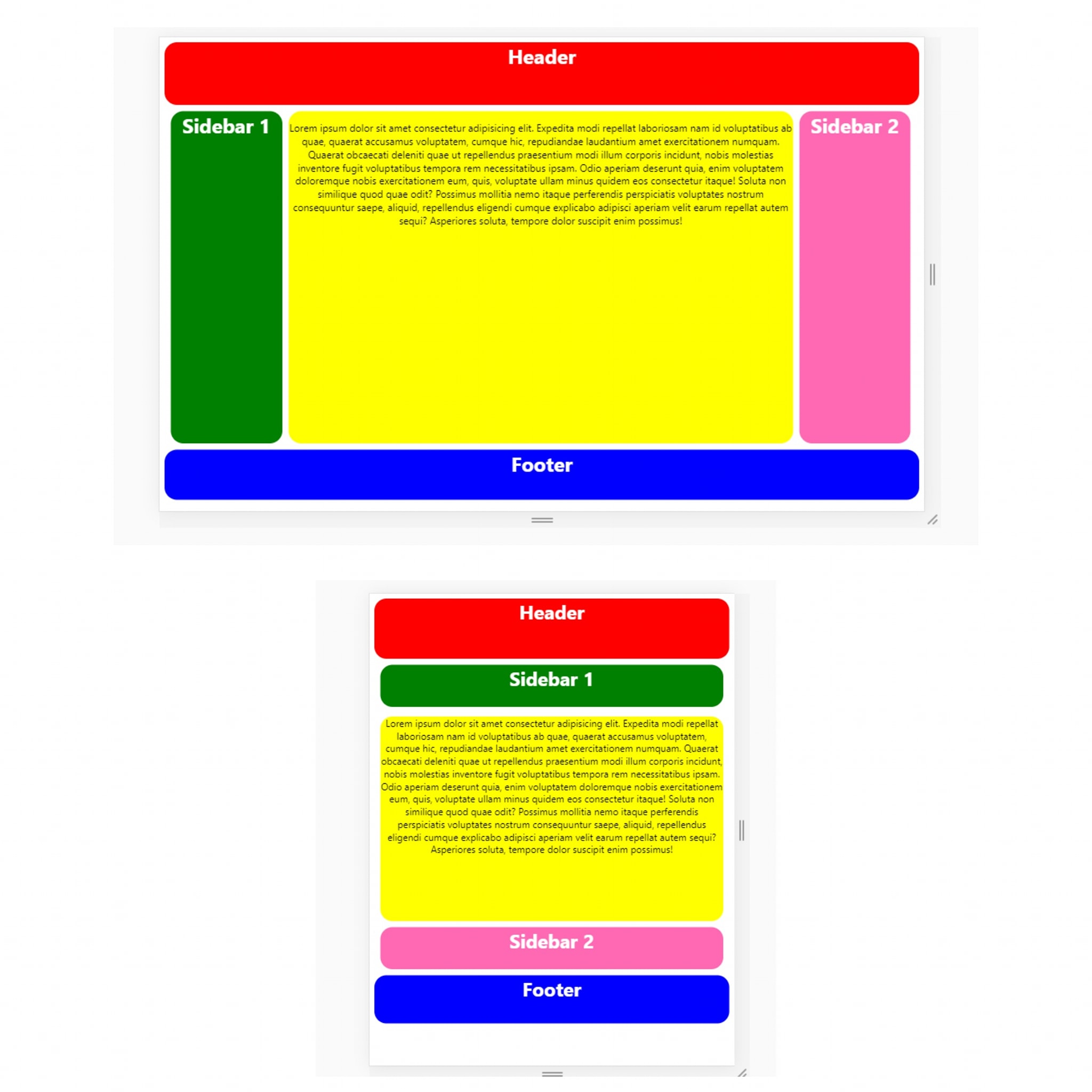 HTML CSS, JavaScript ReactJS | Responsive Website Layout using HTML and ...
