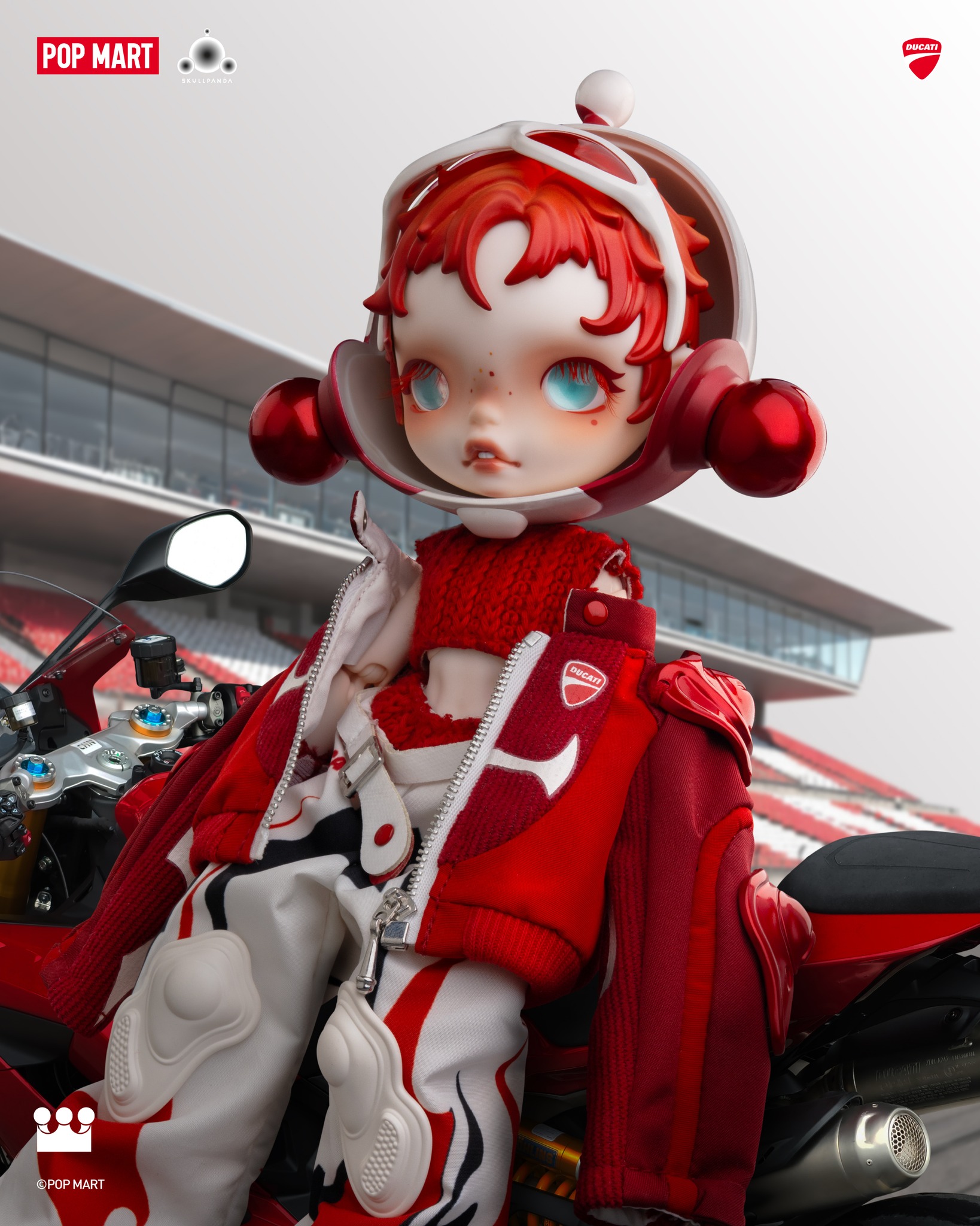 SKULLPANDA × DUCATI 1/6 ACTION FIGURE 🏍️Ready to race!🏍️ Put