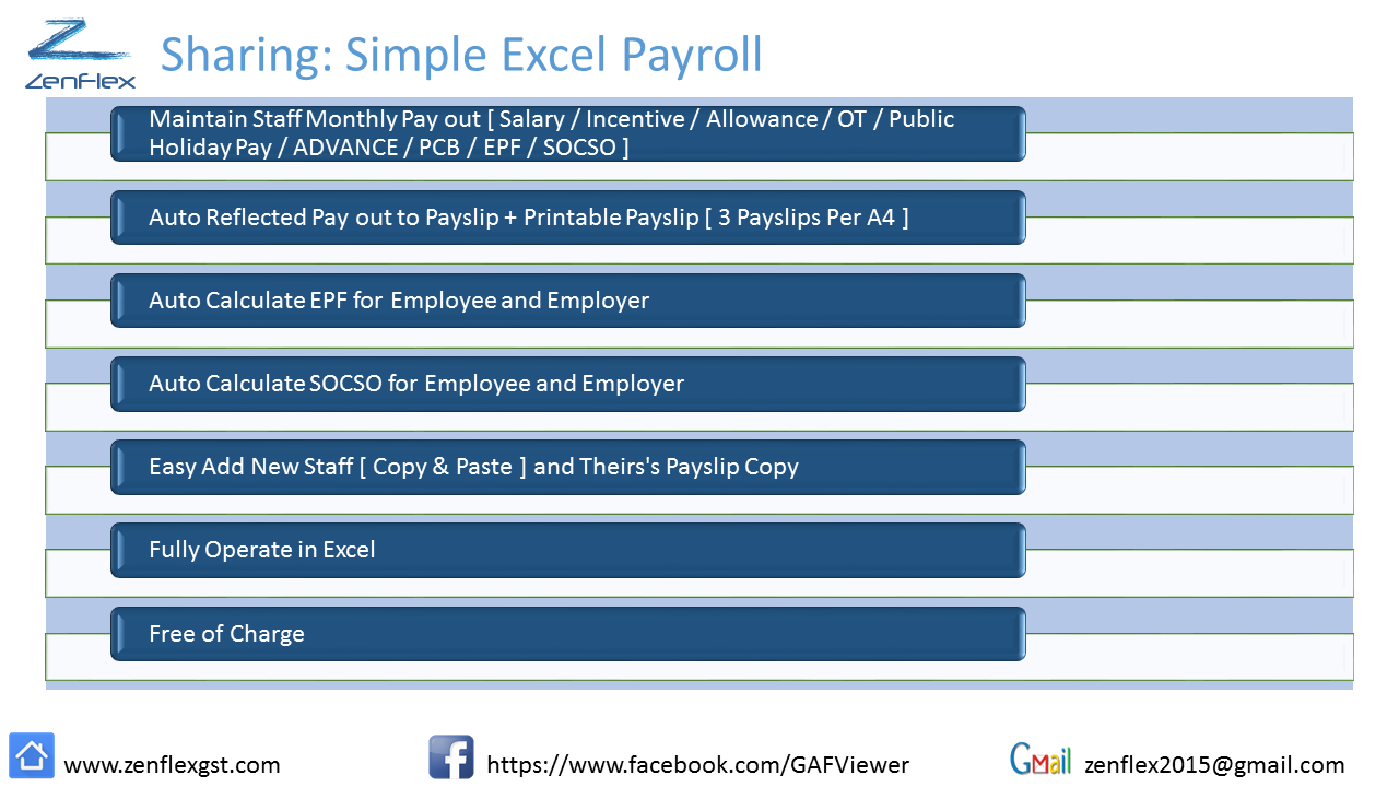 分享：一份简单却实用的Excel... - ZenFlex Malaysia GST GAF Viewer | Facebook