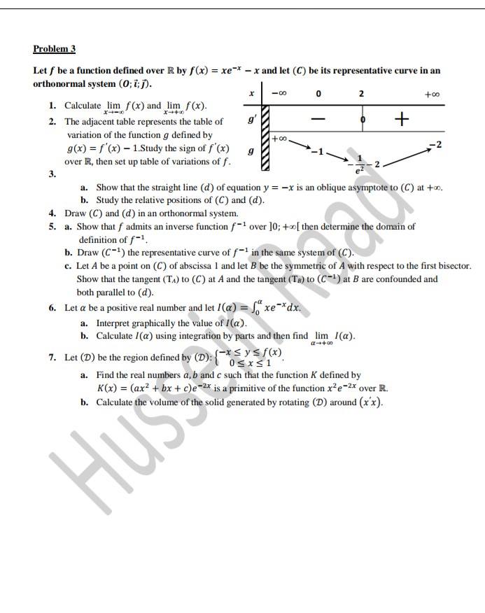 Extra-math - Grade12 LS &GS Prepared by Hussein Raad