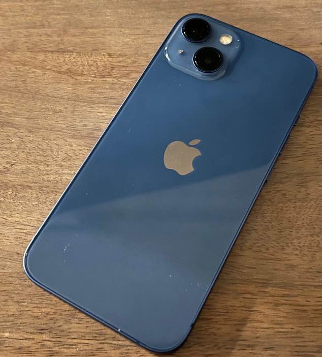 Excellent blue Apple iPhone 13 with original box. This device has