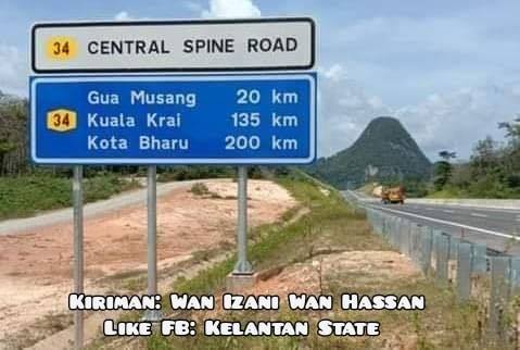Kelantan State Sekadar Berkongsi Papan Tanda Sudah Facebook