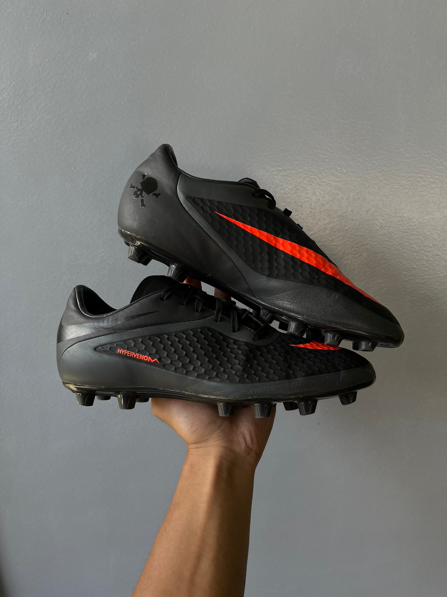 Size 8 Nike Hypervenom Phelon II FG soccer cleats, specifically in 