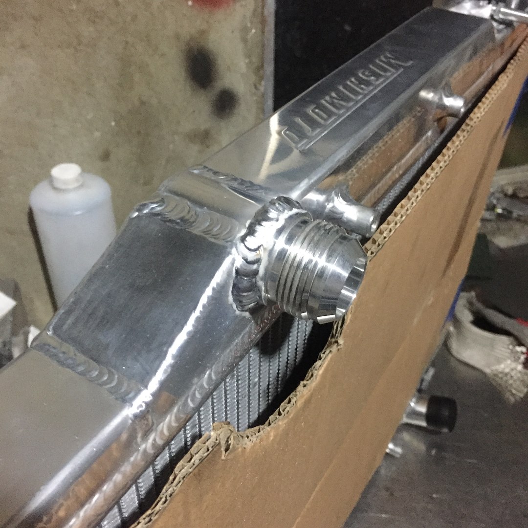 R.E Welding - 👨🏾‍🏭 Swap to AN fitting for this radiator .... | Facebook