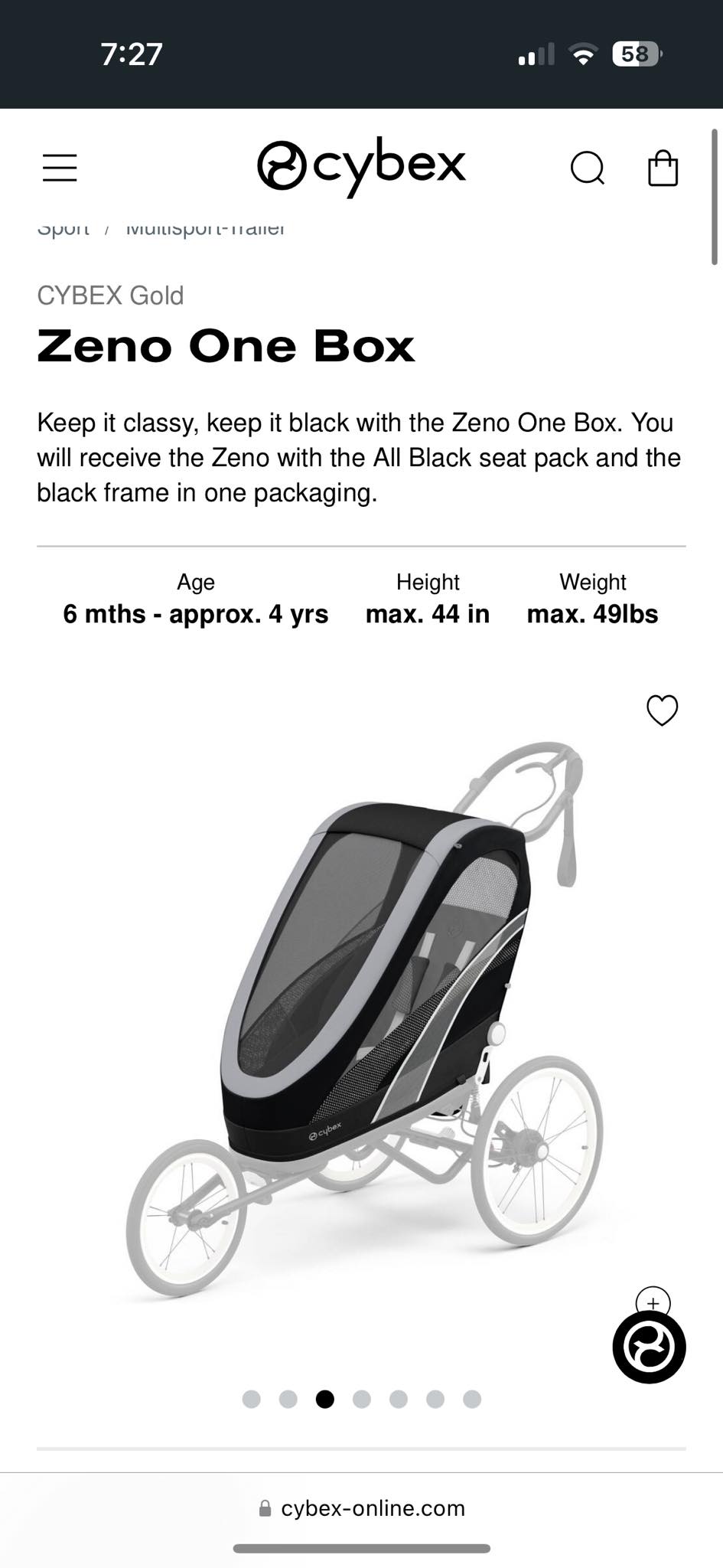 bugaboo donkey 3 side luggage basket Bag, Mineral Washed Black Color:Casacade Blue Designed for use with Rubber sole Osprey 102950 - Arcane™