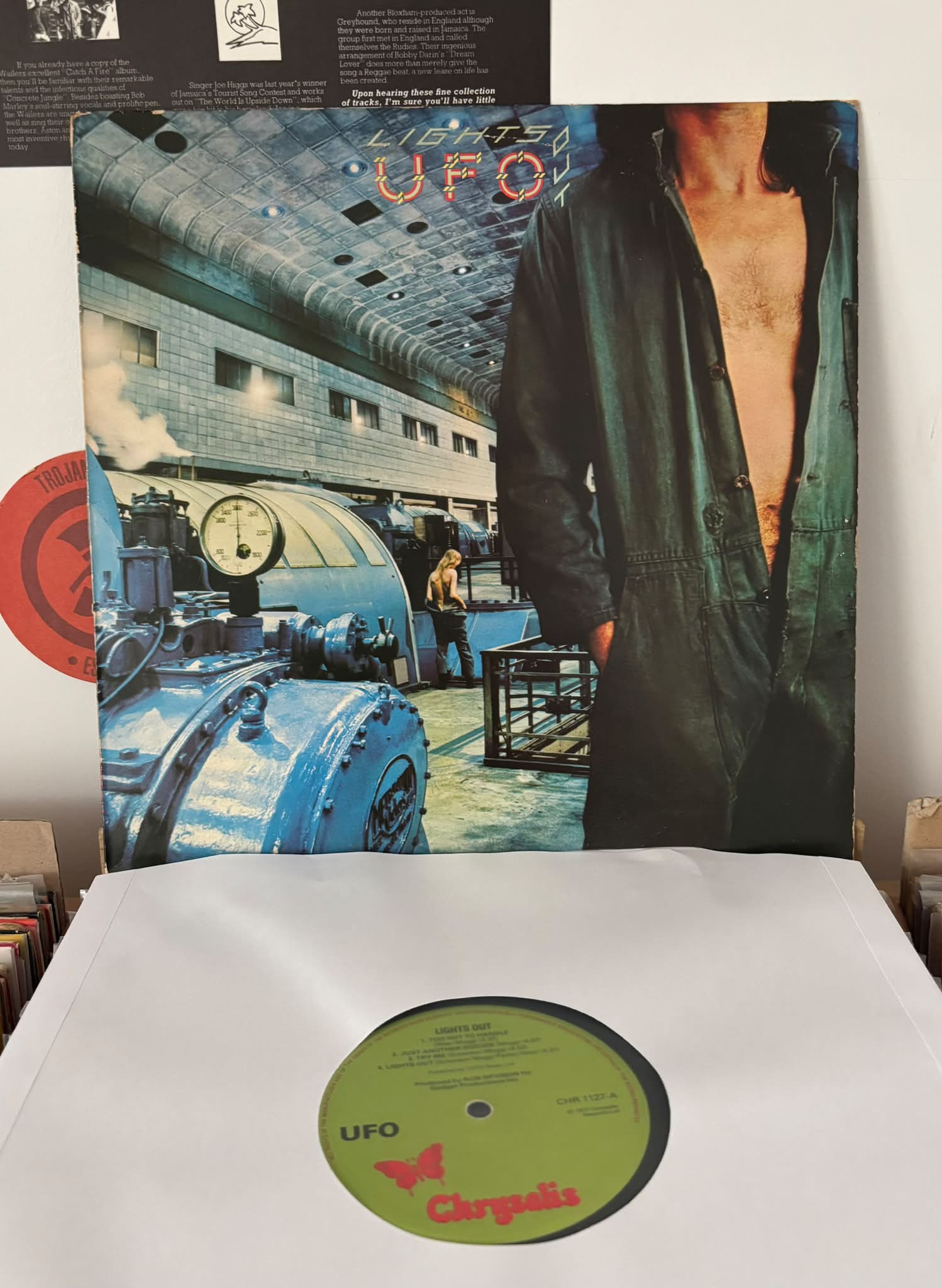 UFO Lights Out 1977 album on Chrysalis Records