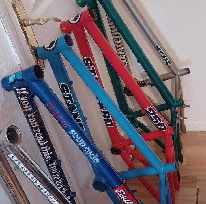 My ever growing collection of Standard Byke Co Mid-school frames.👌